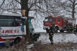 Poważny wypadek autobusu pod Brzegiem