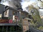 Pożar na tarasie Szarej Willi