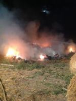 Ogromny pożar w Gogolinie. Spłonęło ponad 100 ton słomy