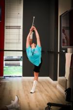 Mażoretki z Ozimka tańczą w telewizyjnym show