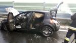 Renault megane spłonęło na obwodnicy Opola
