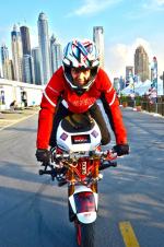 Stunter13 w Dubaju. Wystąpił ze specjalnym pokazem dla Księcia Dubaju i Księcia Bahrajnu.