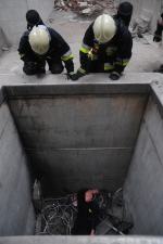 Strażacy ćwiczą w Opolskim Centrum Logistycznym