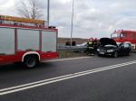 Jaguar i audi zderzyły się w Zimnicach