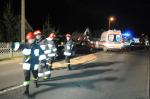Wypadek w Zieleńcu, dwie osoby trafiły do szpitala