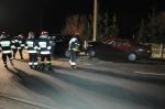 Wypadek w Zieleńcu, dwie osoby trafiły do szpitala