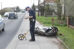 Motocyklista zginął po uderzeniu w słup 