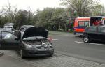 Kierowca toyoty ranny po zderzeniu na ul. Luboszyckiej