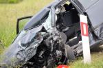 Czołowe zderzenie w Jełowej, nie żyje 73-letni kierowca
