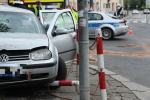 Wypadek przy ul. Plebiscytowej w Opolu. Dwie osoby ranne.