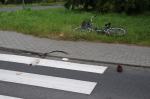 Rowerzysta wjechał pod samochód. W akcji śmigłowiec LPR.