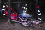 Pożar samochodu przy ulicy 1 Maja