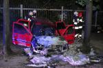 Pożar samochodu przy ulicy 1 Maja