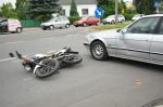 BMW i motorower zderzyły się na Malince