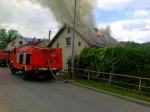 Pożar domu jednorodzinnego w Jarnołtówku