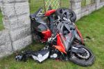 Zderzenie motocykla ze skuterem w Żerkowicach