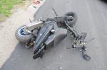 Zderzenie motocykla ze skuterem w Żerkowicach