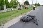 Zderzenie motocykla ze skuterem w Żerkowicach