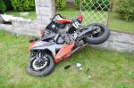 Zderzenie motocykla ze skuterem w Żerkowicach