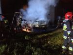Volkswagen spłonął przy Alei Przyjaźni