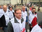 Opolscy związkowcy protestują w stolicy