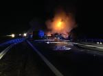 Tragiczny karambol na autostradzie A4, samochody stanęły w płomieniach