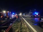 Tragiczny karambol na autostradzie A4, samochody stanęły w płomieniach