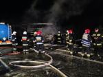 Tragiczny karambol na autostradzie A4, samochody stanęły w płomieniach