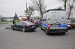 Rowerzystka wjechała w samochód
