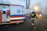 Wypadek we mgle. Pięć osób rannych.