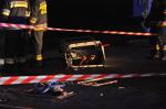 Kierowca BMW wjechał w dystrybutor gazu na stacji paliw