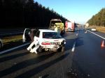 Karambol 5 samochodów na autostradzie A4