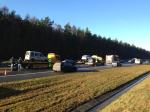 Karambol 5 samochodów na autostradzie A4