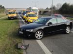 9 pojazdów zderzyło się na autostradzie