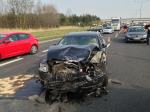 9 pojazdów zderzyło się na autostradzie