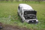Fiat dachował na trasie Opole-Kluczbork