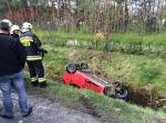 Fiat dachował w Lędzinach