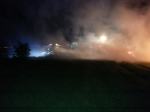 Pożar sterty słomy w Zimnej Wódce