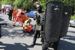 Strzelanina, pożar i akcja antyterrorystów. Ćwiczenia w centrum Opola.