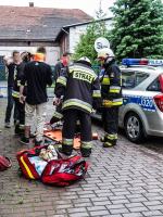 Audi wjechało na wysepkę w Byczynie