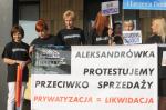 Protestowali przeciwko likwidacji "Aleksandrówki"