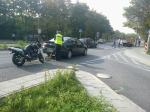 Motocyklistka uderzyła w tył volkswagena