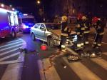 Zderzenie dwóch samochodów w centrum Opola