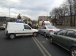 Cztery auta zderzyły się na ul. Nysy Łużyckiej