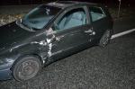 Kierowca BMW wylądował w rowie