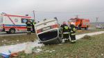 Volkswagen dachował pod Jarnołtówkiem