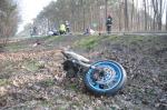 Motocykl zderzył się z volkswagenem na ul. Strzeleckiej