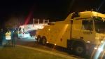 Kierowca ciężarówki wypadł z drogi na autostradzie A4!