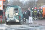 Wypadek na ul. Oświęcimskiej. Ciężarówka najechała na citroena.