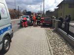 Dwie osoby ranne po wypadku na ul. Wiejskiej